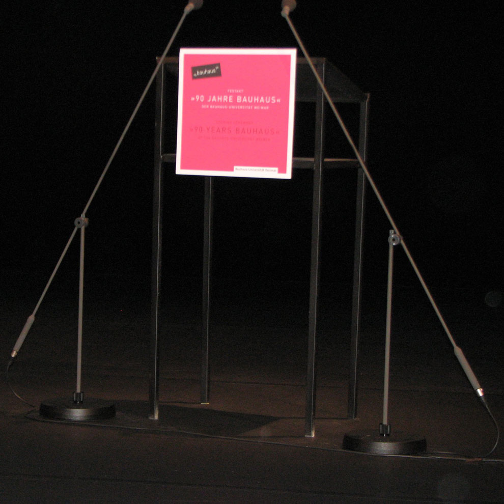 bauhaus podium, april 1st 2009