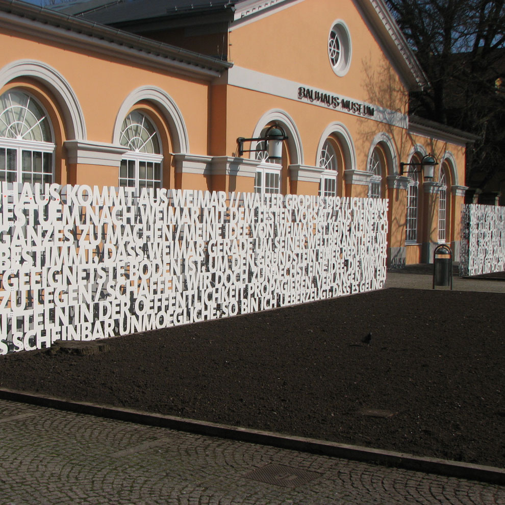 das bauhaus kommt, bauhaus museum, weimar germany, 2009
