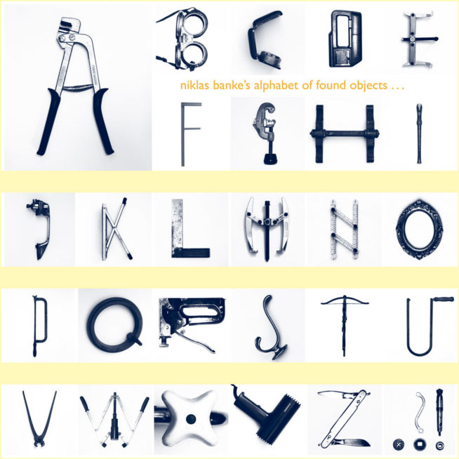 visualsyntax – found objects alphabets & letterforms